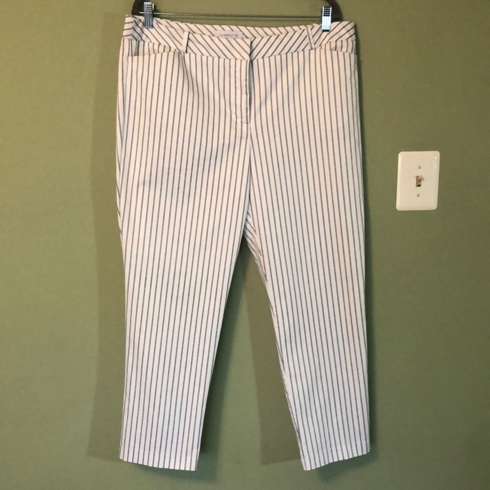 Liz Claiborne white/blue stripe